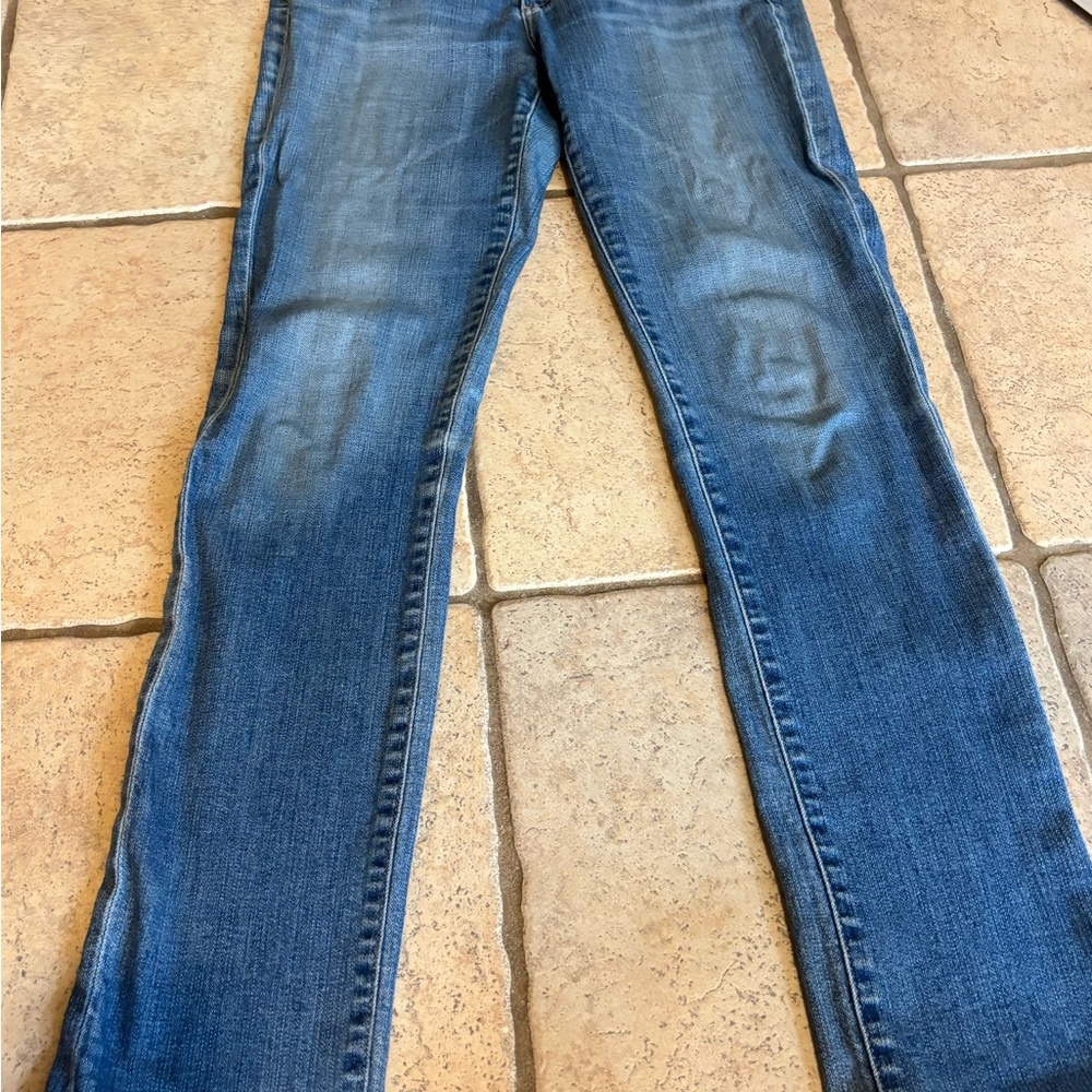 AG Adriano Goldschmied Womens 28R Straight Leg Classic Blue The Stevie Jeans